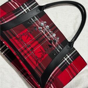 PINK Victoria's Secret Red and Black Checkered Tote